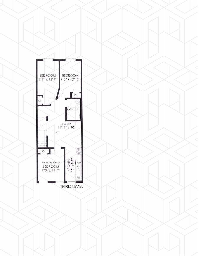 Floorplan for 553A Putnam Avenue, 3
