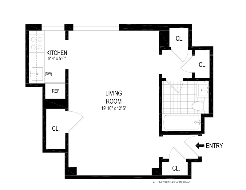 Floorplan for 56 Seventh Avenue, 10G