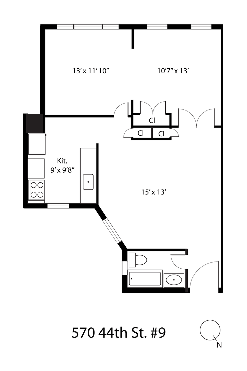 Floorplan for 570 44th Street, 9