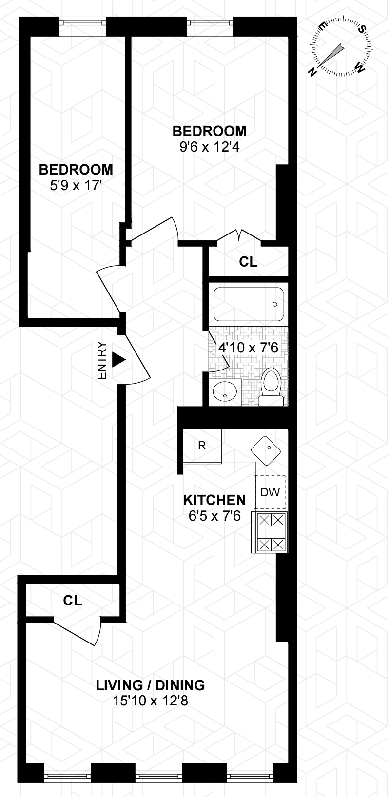 Floorplan for 437 Clermont Avenue, 2