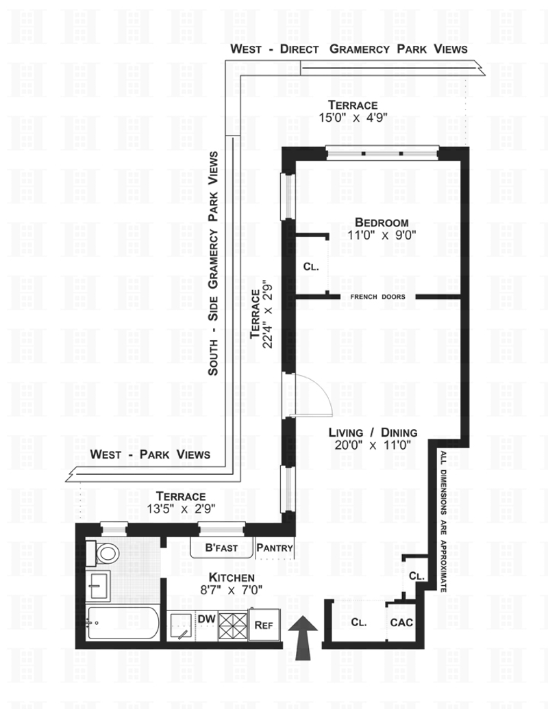 Floorplan for 36 Gramercy Park East