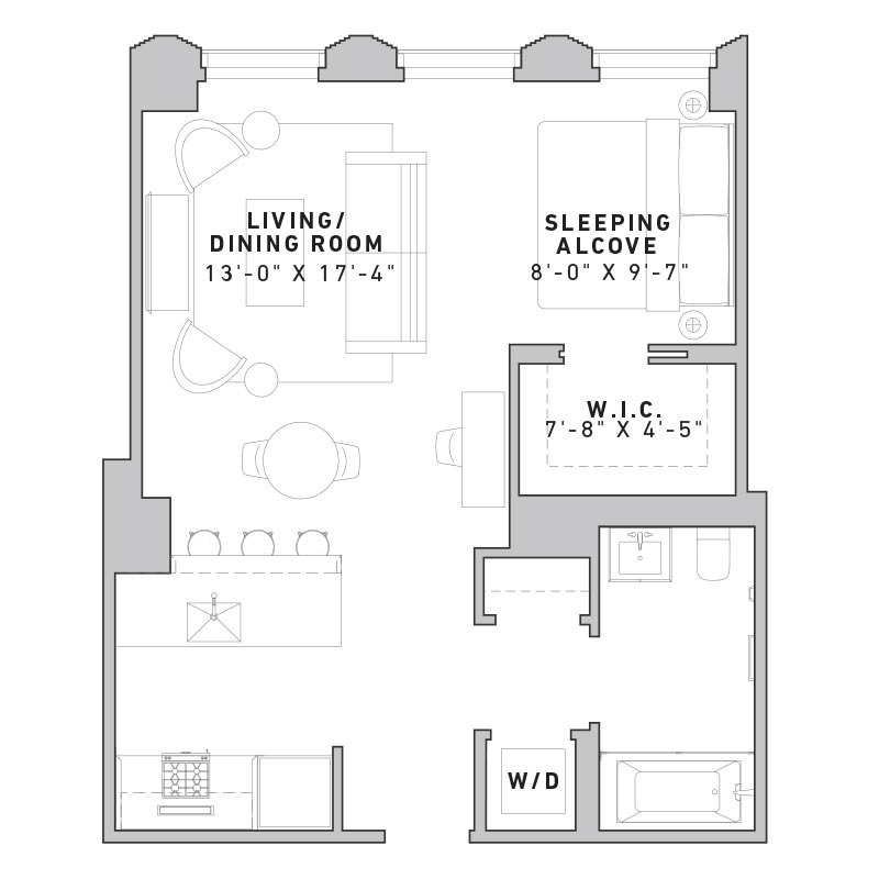 Floorplan for 121 East 22nd Street, N803