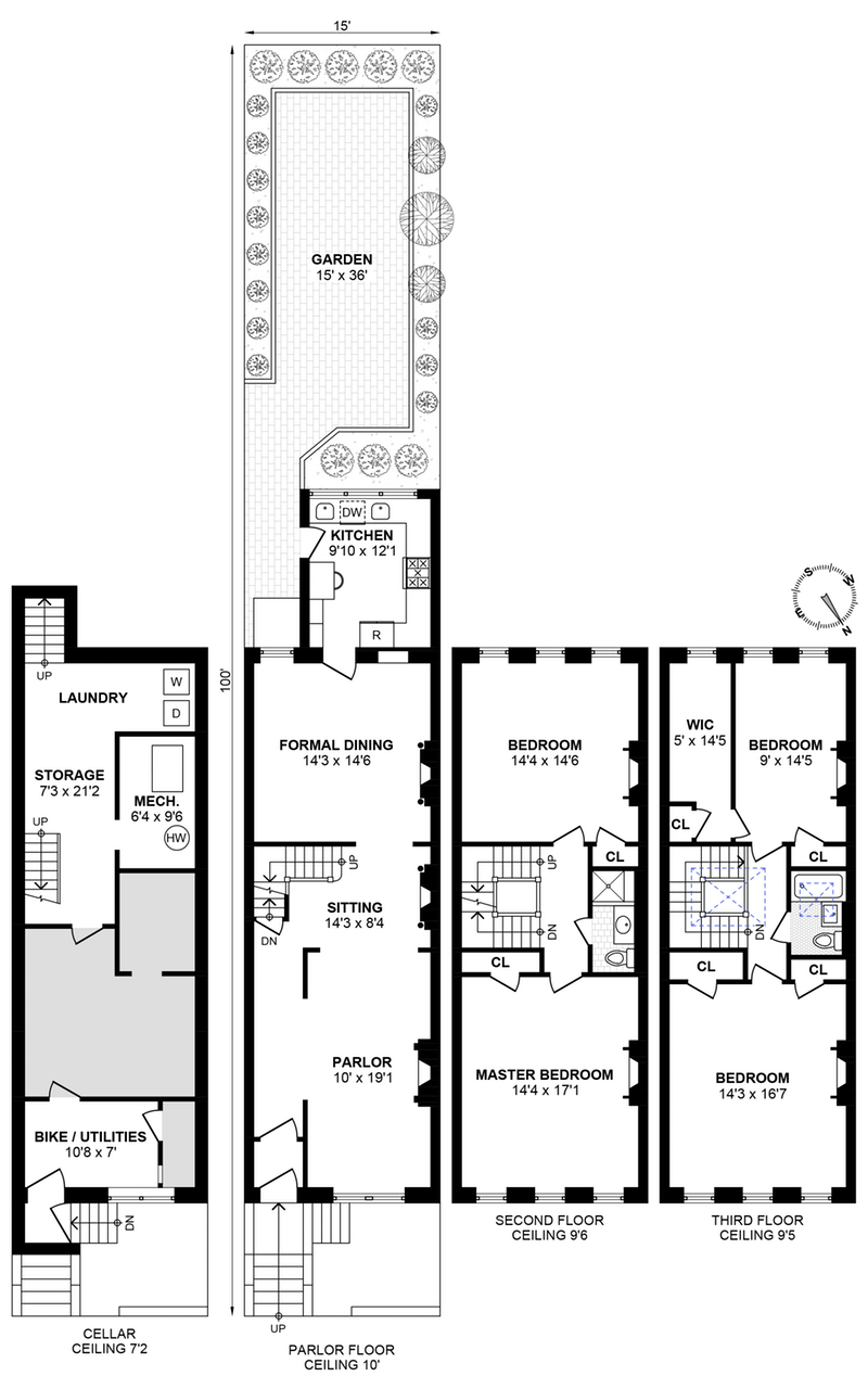 Floorplan for 432 4th Street, Townhouse