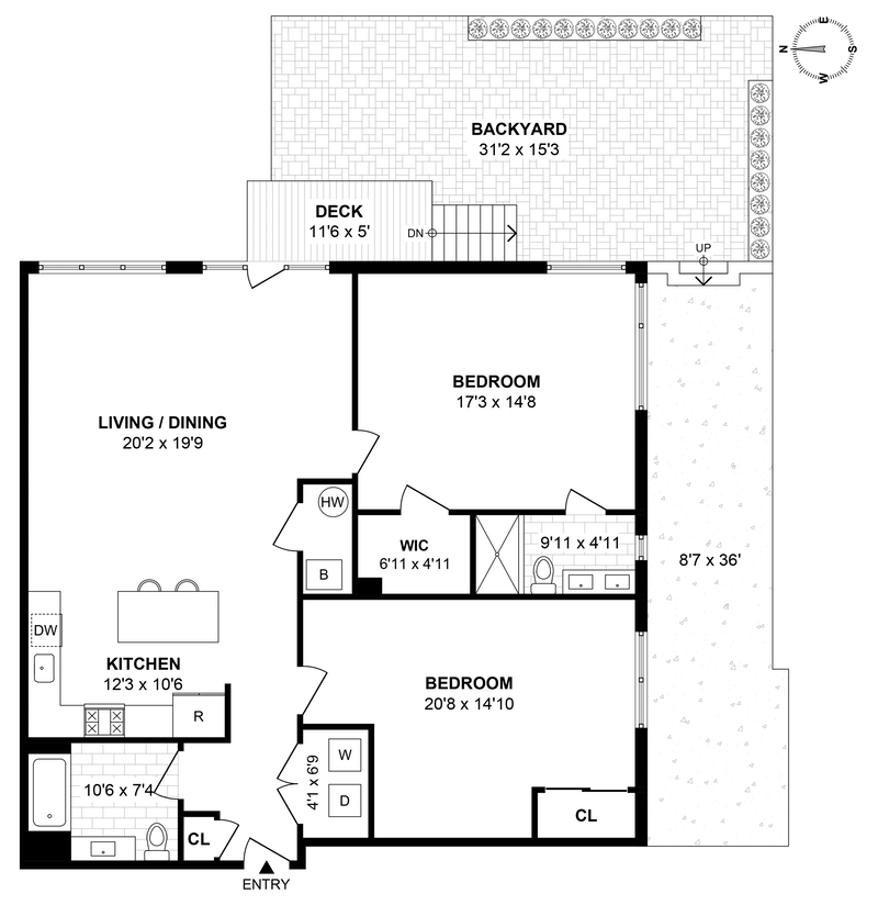 Floorplan for 1908 New York Ave, 202