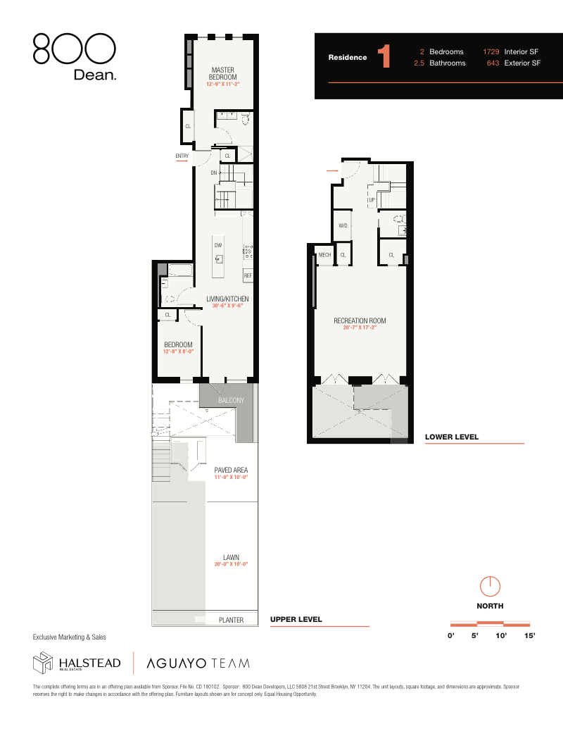 Floorplan for 800 Dean Street, 1