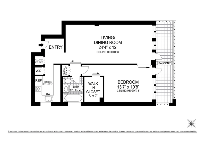 Floorplan for 525 East 11th Street, 3C