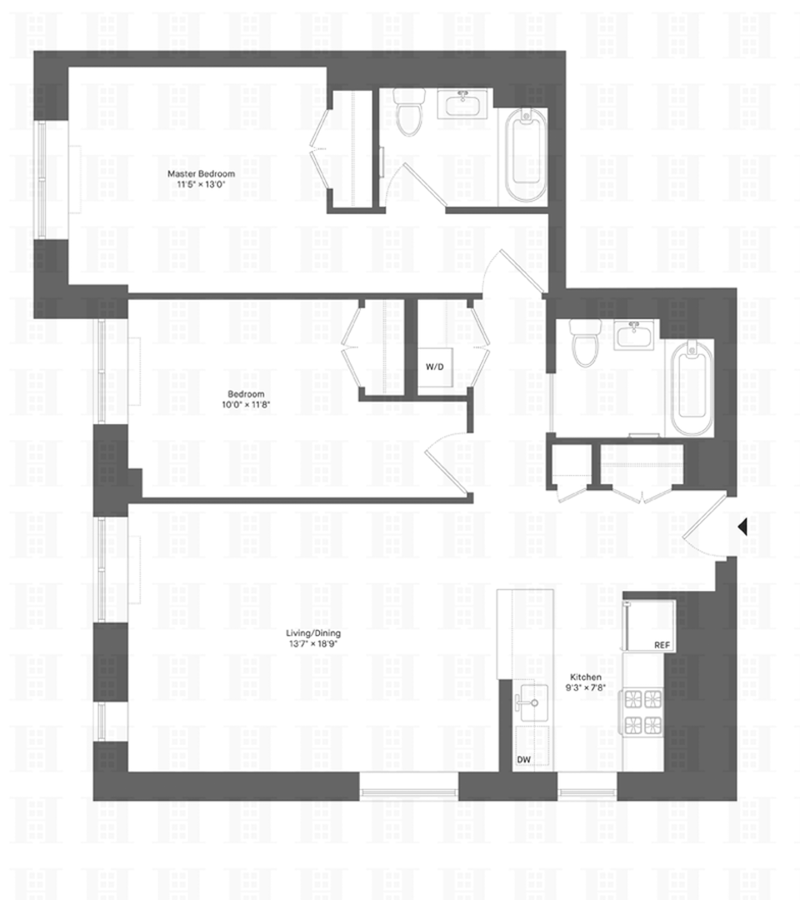 Floorplan for 8 Vanderbilt Avenue, 12A