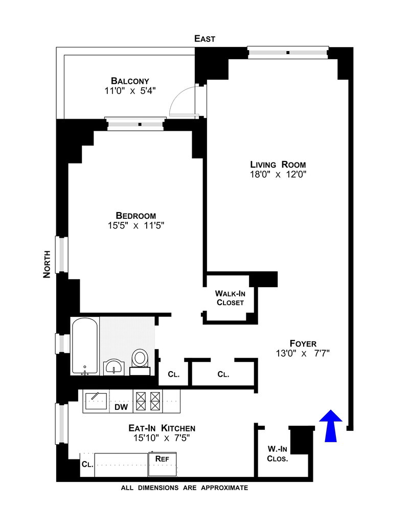 Floorplan for 455 FDR Drive