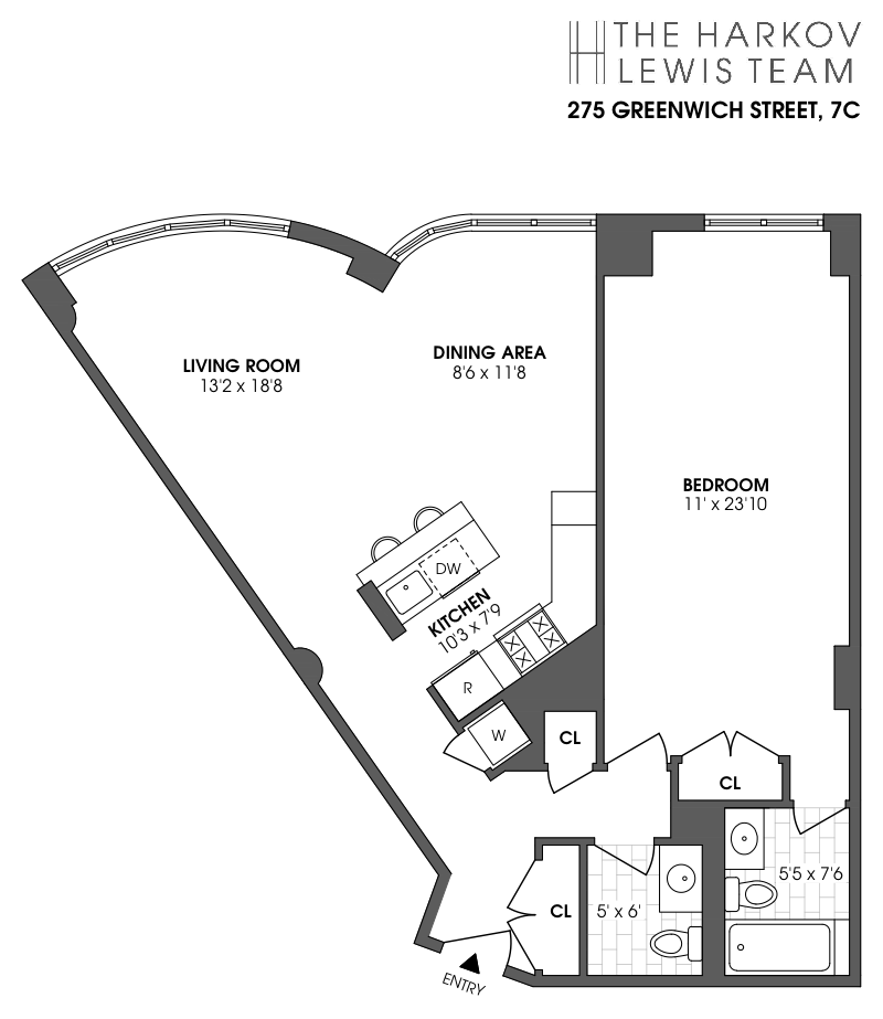 Floorplan for 275 Greenwich Street, 7CS