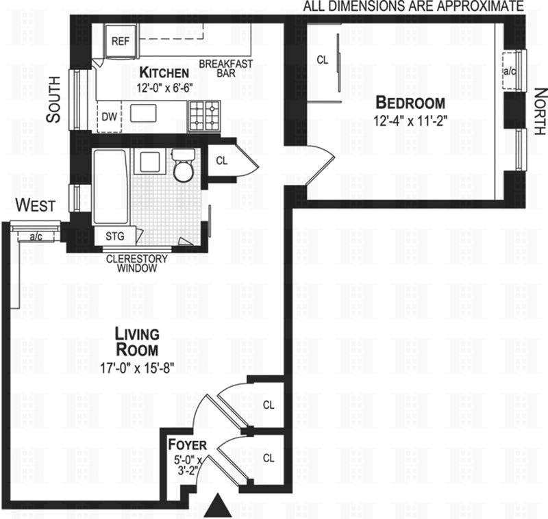 Floorplan for 15 East 10th Street, 1E