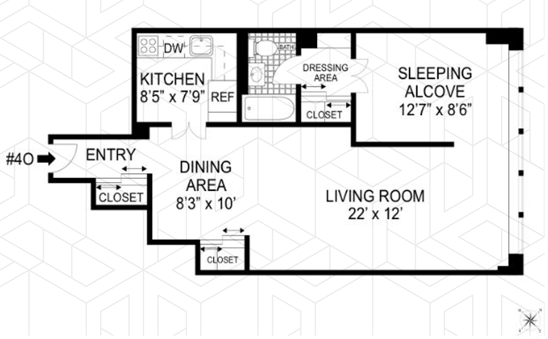 Floorplan for 520 East 72nd Street, 40