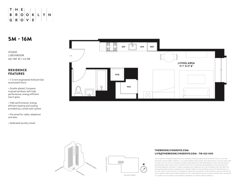 Floorplan for 10 Nevins Street, 6M