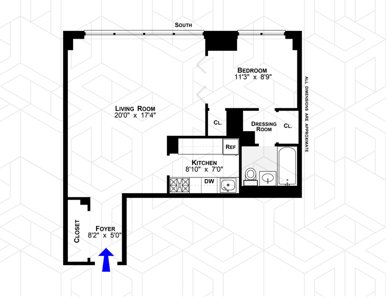 Floorplan for 140 West End Avenue, 18D