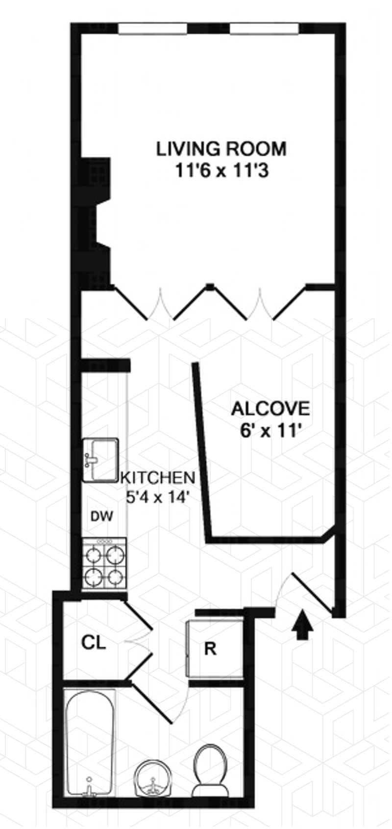 Floorplan for 26 Cornelia Street, 11
