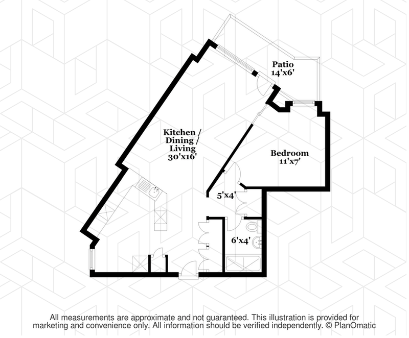 Floorplan for 5800 Arlington Avenue, 2M