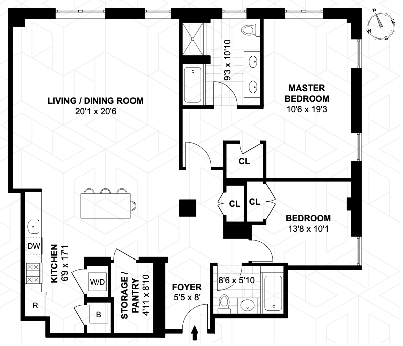 Floorplan for 232 Pavonia Ave, 523