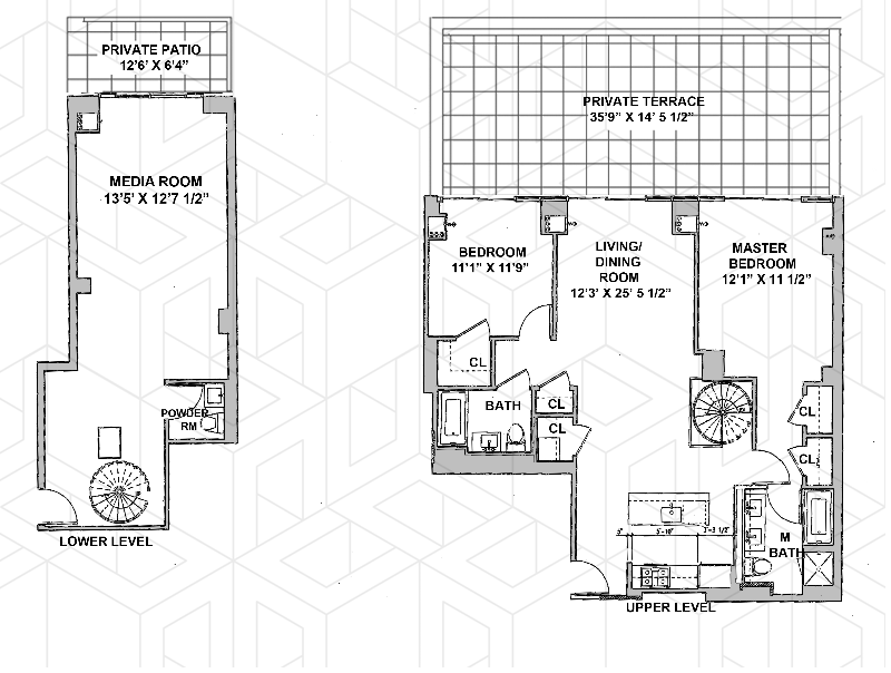 Floorplan for 110 Third Avenue, GARDEN1B