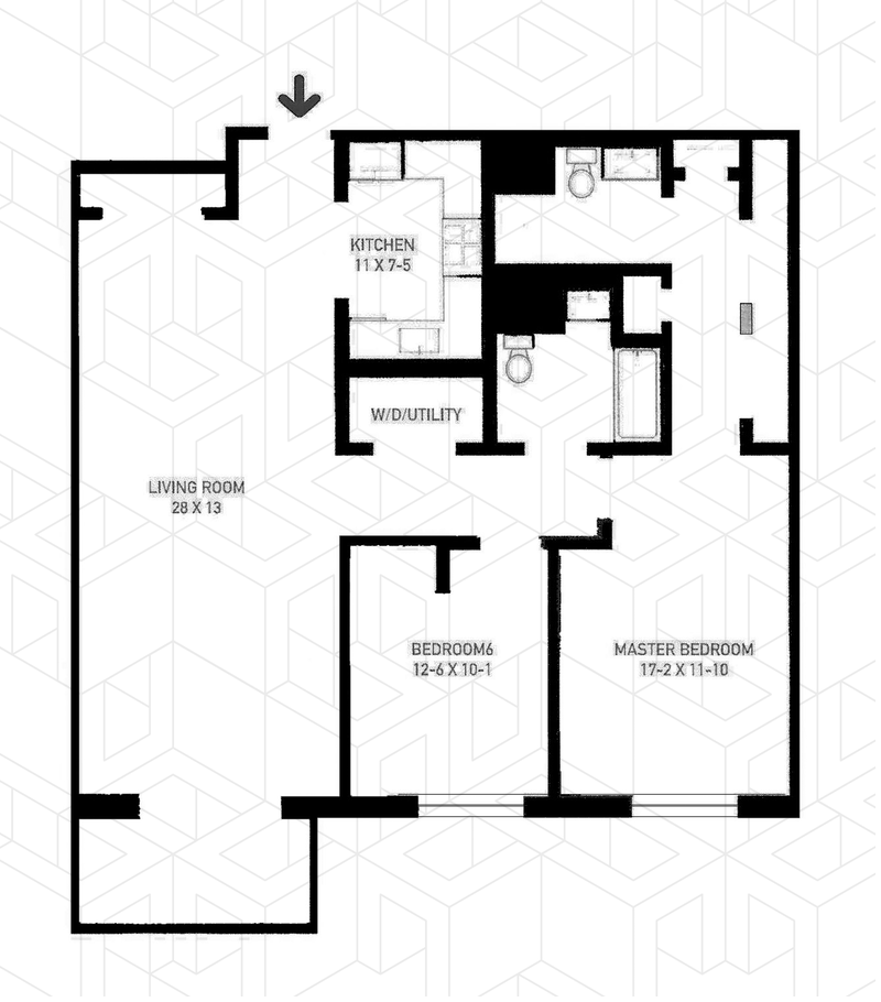 Floorplan for 3312 Hudson Ave, 12A