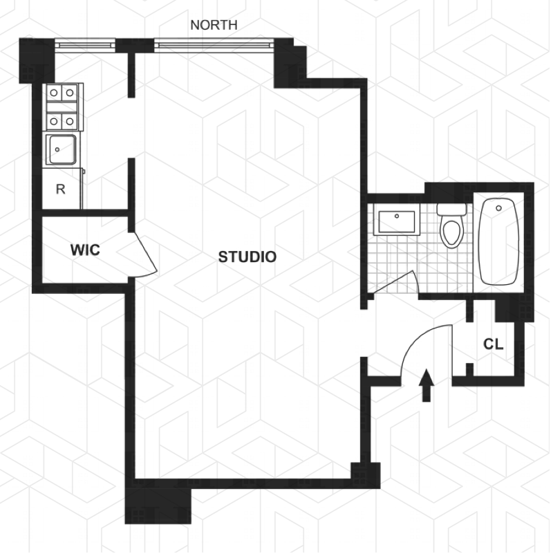 Floorplan for 230 Riverside Drive, 14J