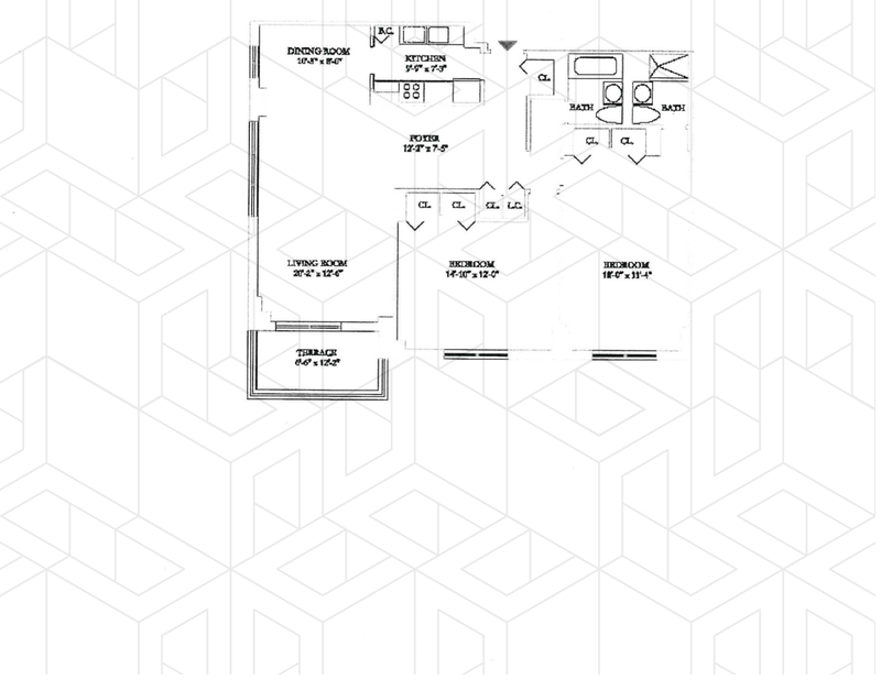 Floorplan for 3671 Hudson Manor Terrace, 18J