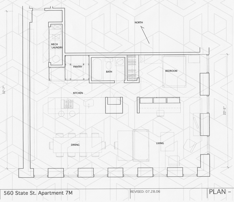 Floorplan for 560 State Street, 7M