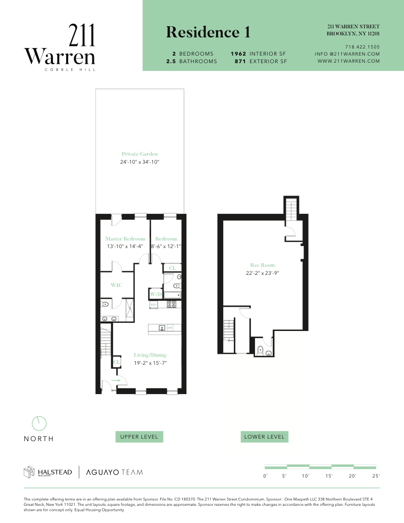 Floorplan for 211 Warren Street, 1