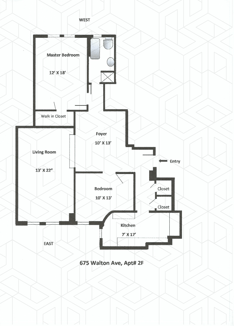 Floorplan for 675 Walton Ave