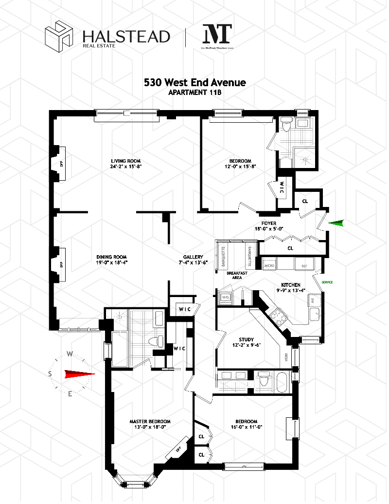 Floorplan for 530 West End Avenue, 11B