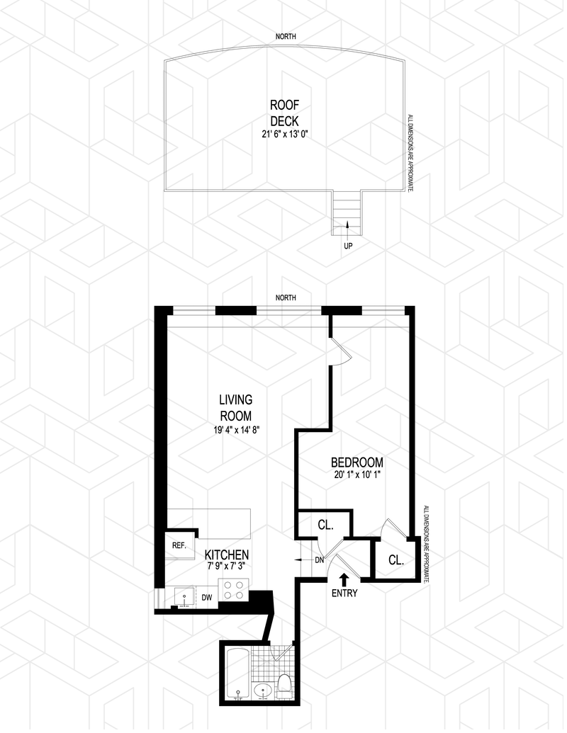Floorplan for 316 West 103rd Street, 5F