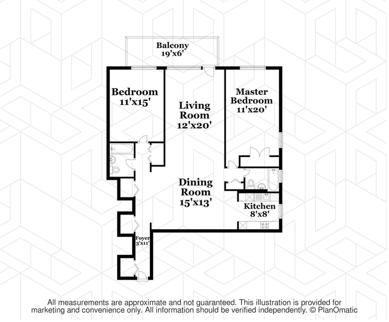Floorplan for 5900 Arlington Avenue, 8C