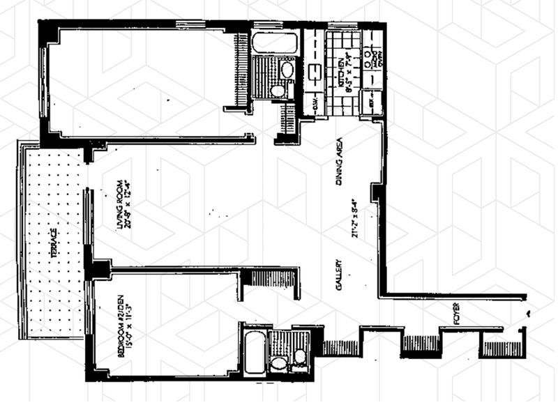 Floorplan for 5900 Arlington Avenue, 19C