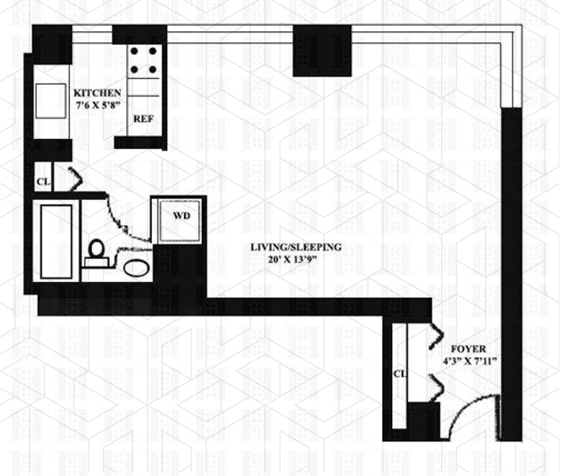Floorplan for 524 East 72nd Street, 45G