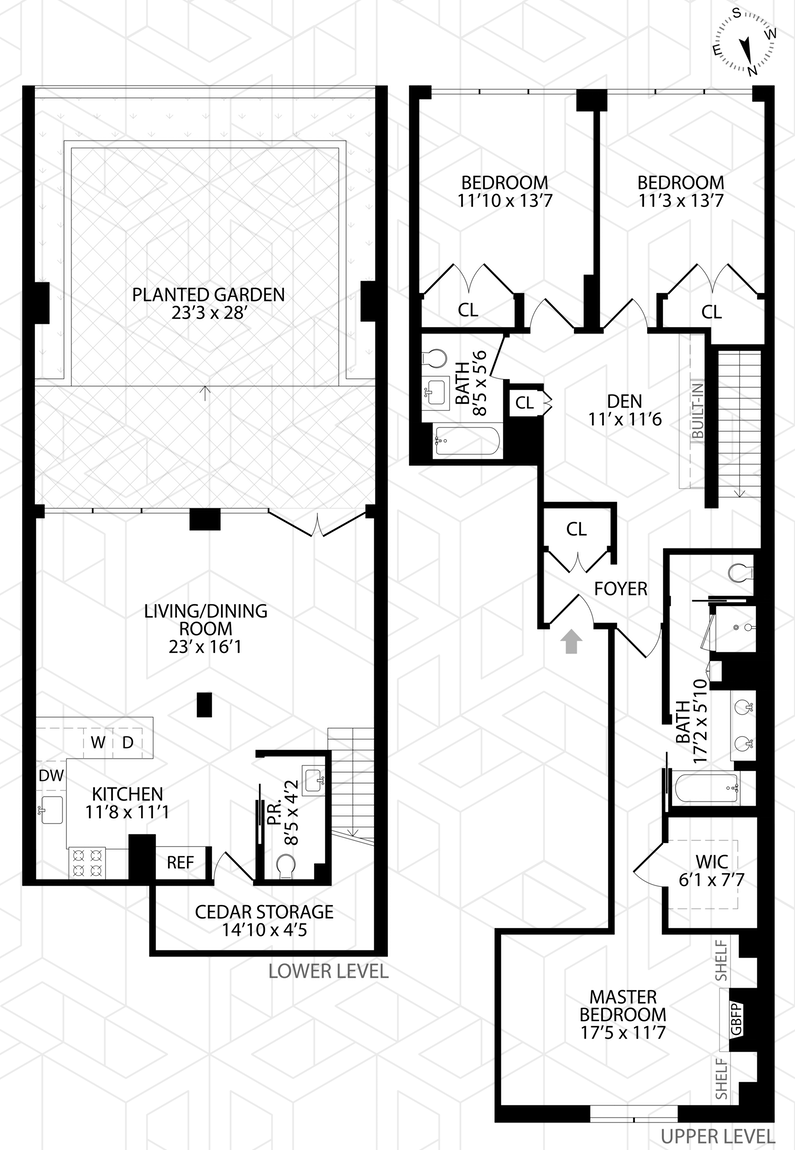 Floorplan for 238 West 108th Street, GARDEN