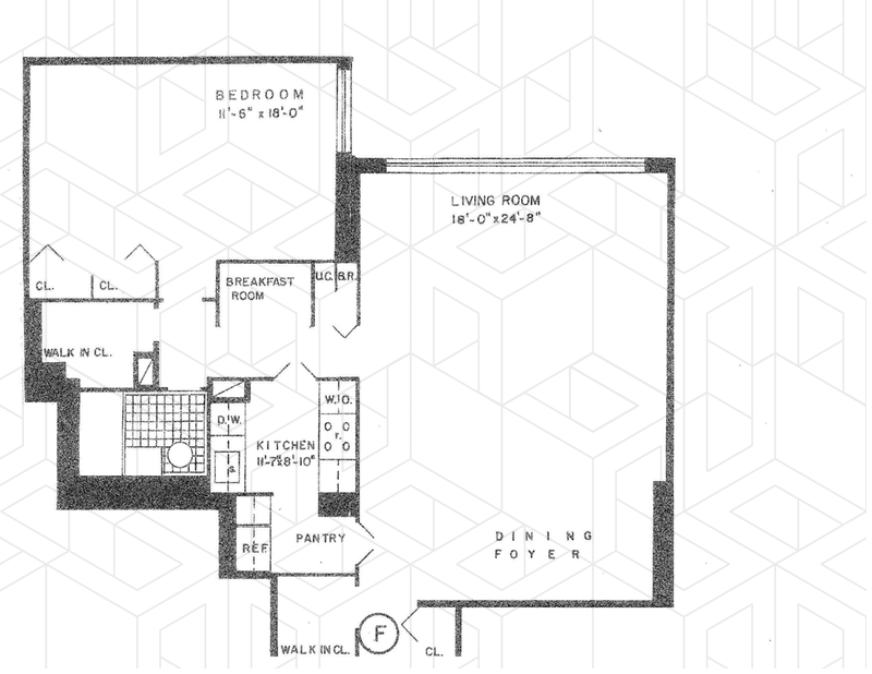 Floorplan for 2500 Johnson Avenue, 17F