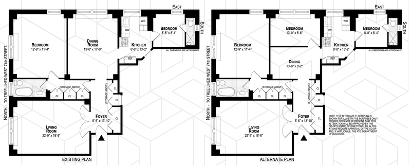 Floorplan for 290 West End Avenue, 3B
