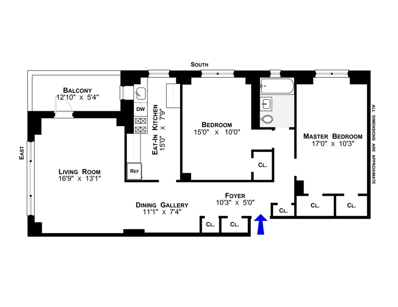 Floorplan for 473 FDR Drive