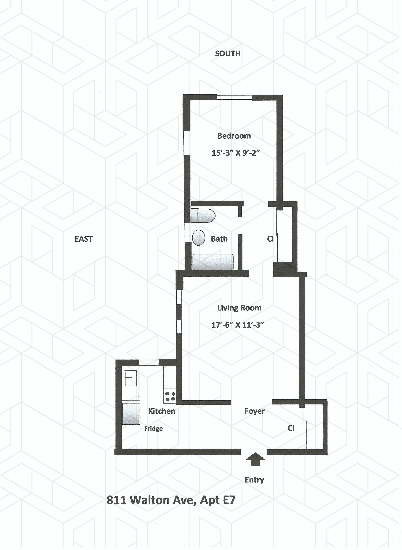 Floorplan for 811 Walton Avenue