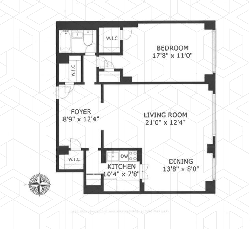 Floorplan for 166 East 63rd Street, 10A