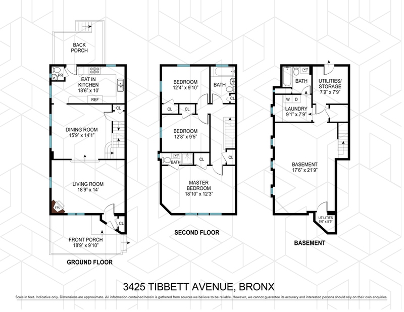 Floorplan for 3425 Tibbett Avenue
