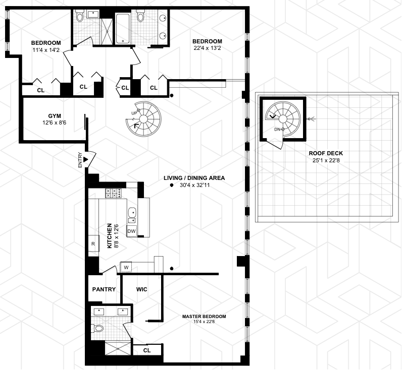 Floorplan for 53 North Moore Street, PHHJ