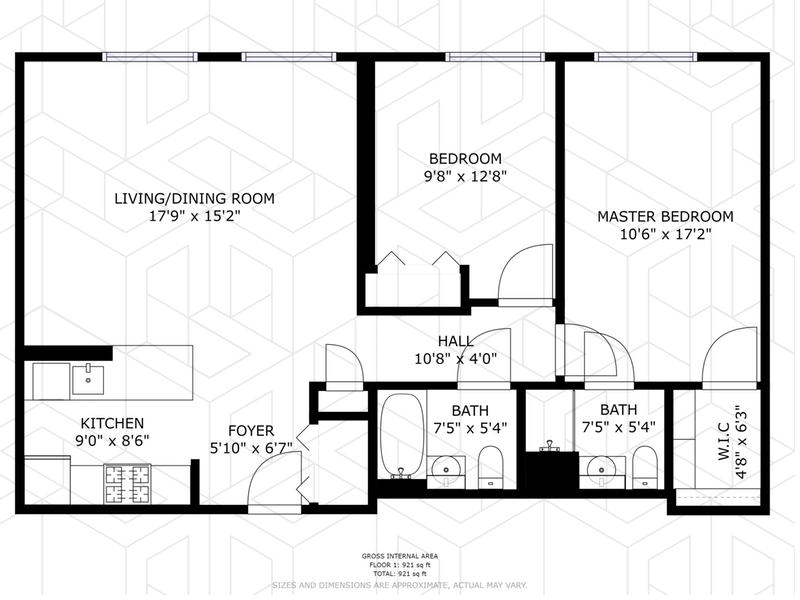 Floorplan for 333 East 119th Street, 1A