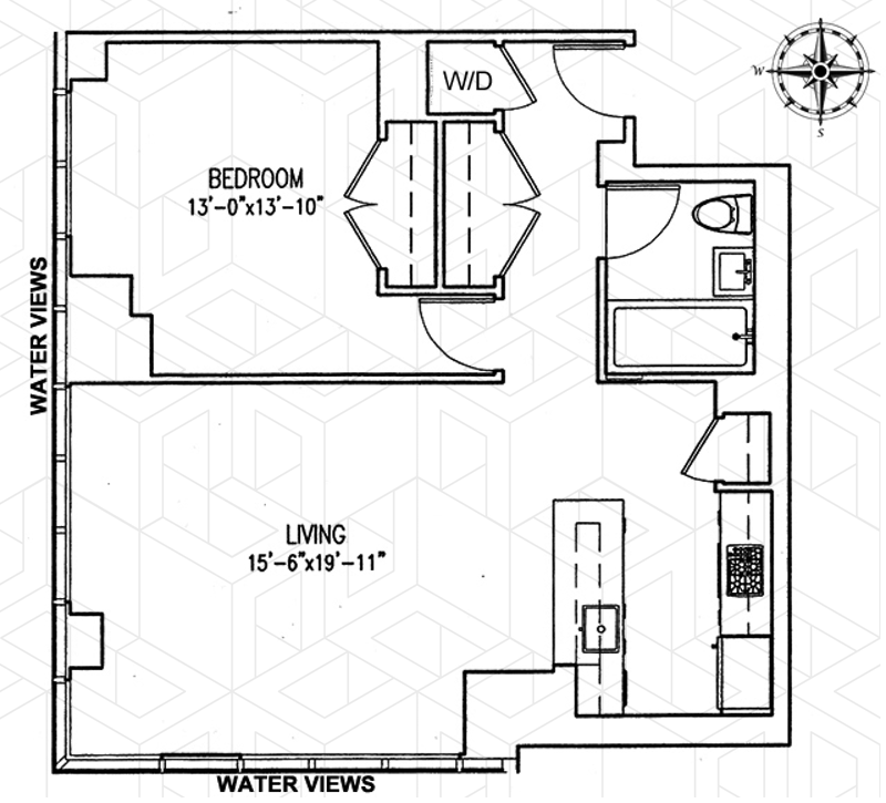 Floorplan for 350 West 42nd Street, 53A