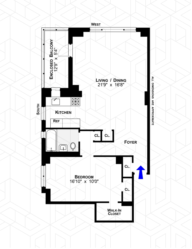 Floorplan for 473 FDR Drive