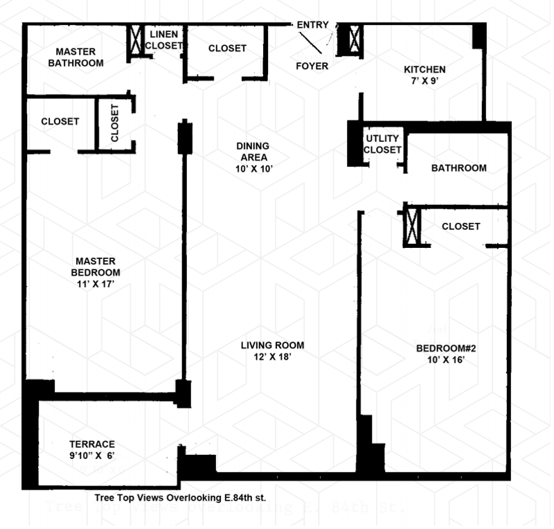 Floorplan for 444 East 84th Street, 5F