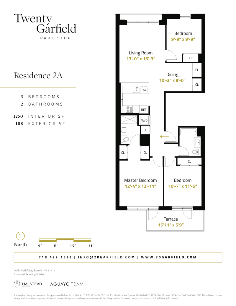 Floorplan for 20 Garfield Place, 2A