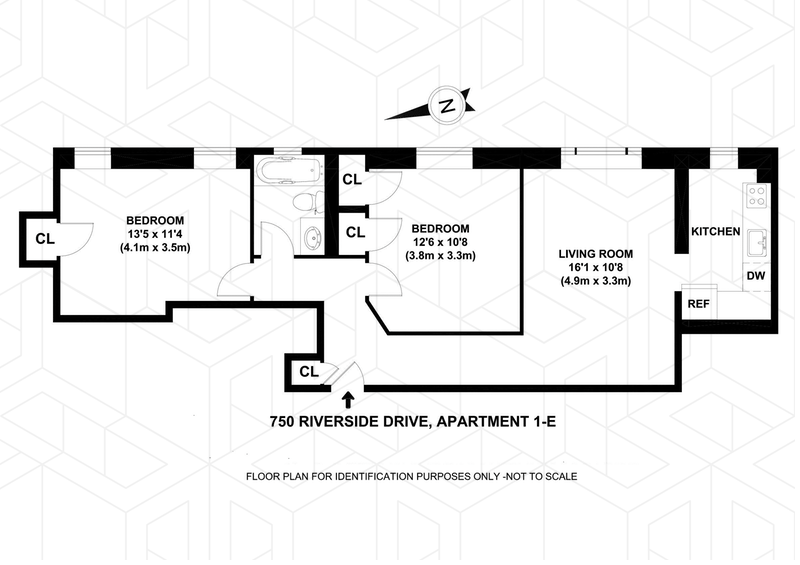 Floorplan for 750 Riverside Drive