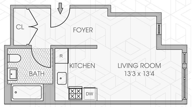 Floorplan for 531 West 159th Street, 7A