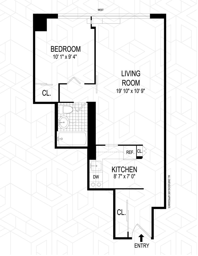 Floorplan for 40 Clinton Street, 5D