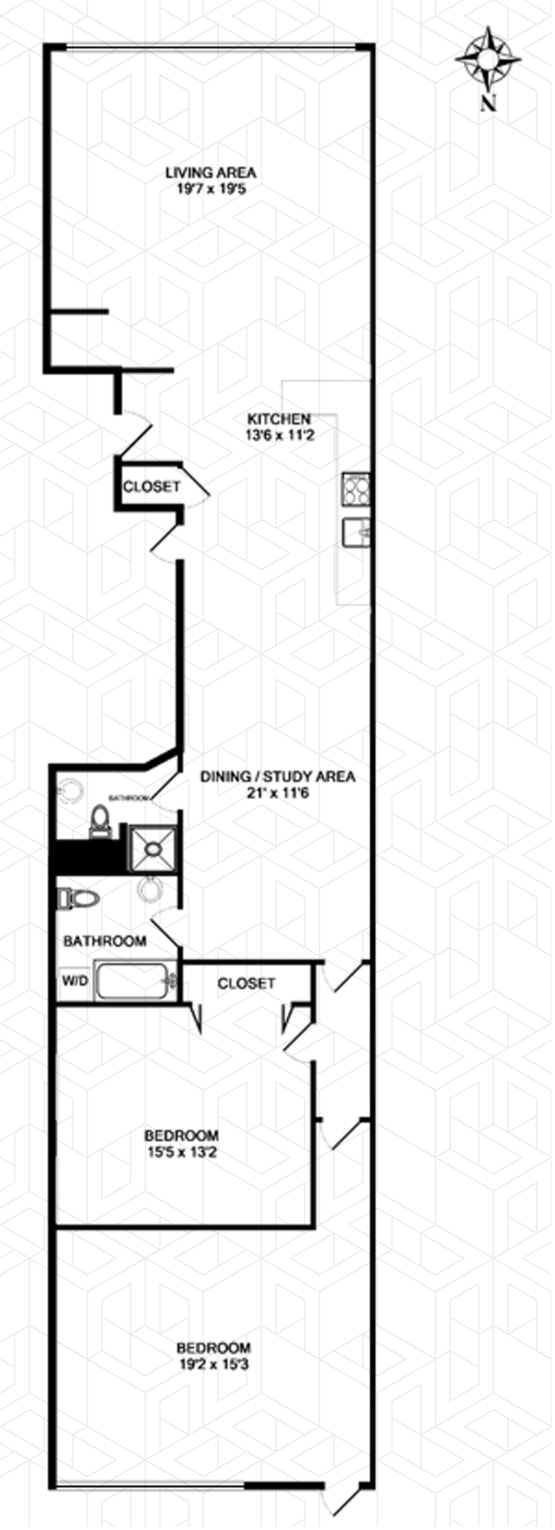 Floorplan for 215 West, 29th Street, 2