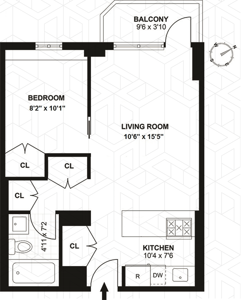 Floorplan for 50 Lexington Avenue, 11A